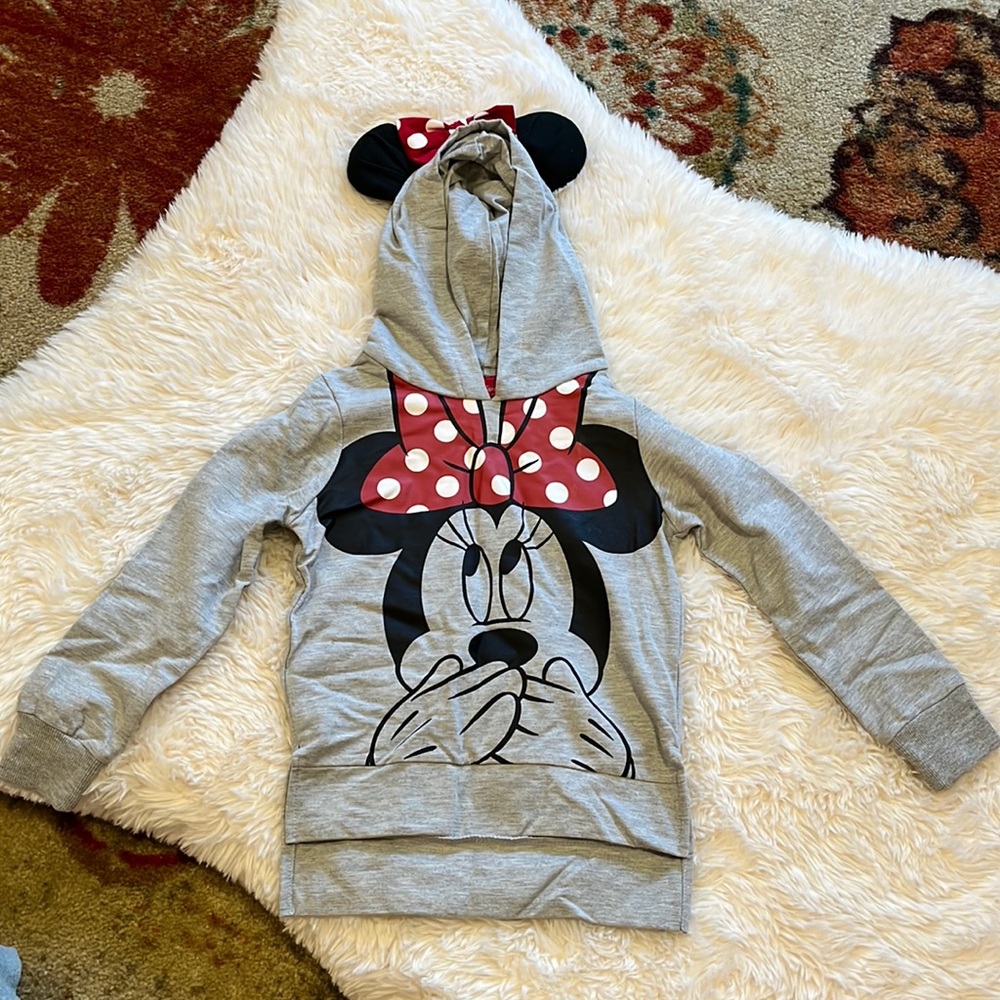 Disney Minnie Mouse sweatshirt hoodie girls size small 6 / 6x